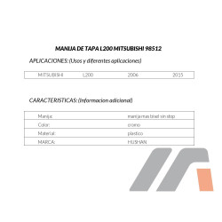 MANIJA DE TAPA MITSUBISHI L200