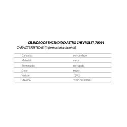 CILINDRO DE ENCENDIDO CHEVROLET ASTRO