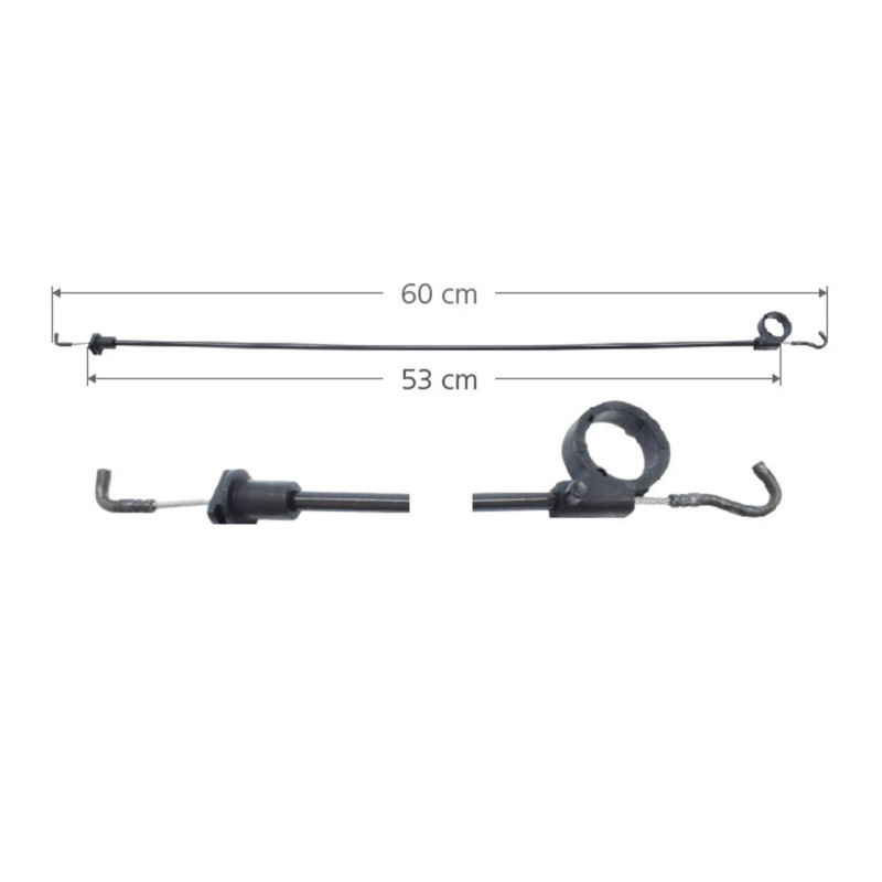 CHICOTE CERRADURA VOLKSWAGEN POINTER /TRASERA/IZQUIERDO