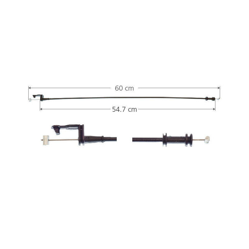CHICOTE CERRADURA FORD IKON /TRASERA/DERECHO/IZQUIERDO
