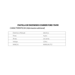 PASTILLA DE ENCENDIDO FORD COURIER