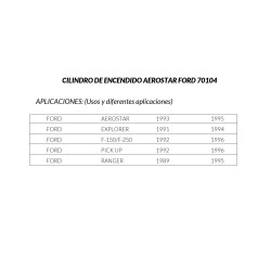 CILINDRO DE ENCENDIDO FORD AEROSTAR