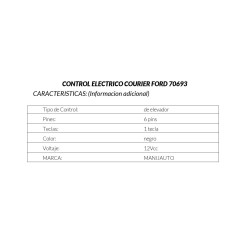 CONTROL ELECTRICO FORD COURIER /DELANTERA/DERECHO