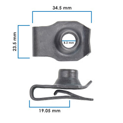 Grapa Doble Para Tornillo VARIOS UNIVERSAL SA20014