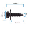 Tornillo P/Grapa Doble VARIOS UNIVERSAL SA20130