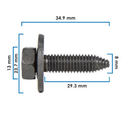 Tornillo P/Grapa Doble VARIOS UNIVERSAL SA20133