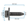 Tornillo P/Grapa Doble VARIOS UNIVERSAL SA20133