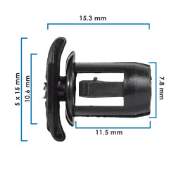 Grapa Para Hule De Puerta VARIOS JEEP SA20270