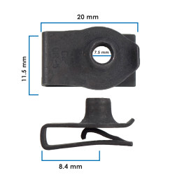 Grapa Doble Para Tornillo VARIOS UNIVERSAL SA20474