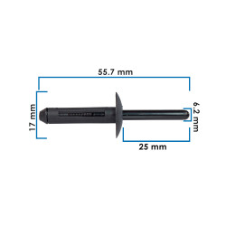 Remaches de Nylon VARIOS UNIVERSAL SA20766