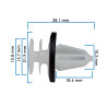 Grapa De Tapiceria FUSION FORD SA20807