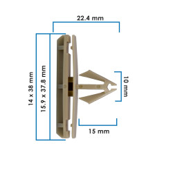Grapa Para Moldura NITRO DODGE SA21133