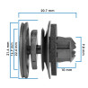Grapa De Tapiceria PASSAT VOLKSWAGEN 21696