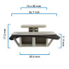 Grapa Para Moldura 3 MAZDA 21697