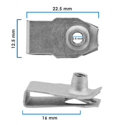 Grapa Doble Para Tornillo ACADIA GMC 21912