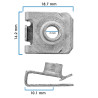 Grapa Doble Para Tornillo COROLLA TOYOTA 21923