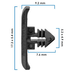 Grapa Para Hule De Puerta GOLF VOLKSWAGEN 21958