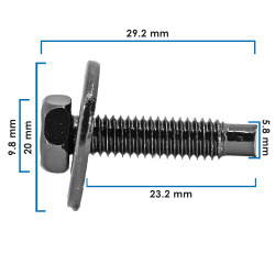 Tornillo P Grapa Doble RAM DODGE 21971