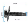 Tornillo P Grapa Doble RAM DODGE 21971