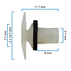 Grapa Para Hule De Puerta VARIOS HONDA SA21252