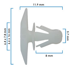 Grapa Para Hule De Puerta VARIOS CHRYSLER SA21298