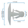 Grapa Para Hule De Puerta VARIOS CHRYSLER SA21298