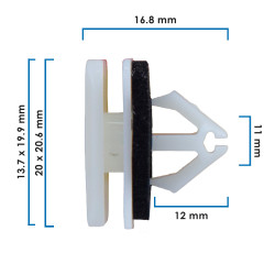 Grapa Para Moldura MUSTANG FORD SA21341