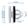 Grapa Para Moldura MUSTANG FORD SA21341